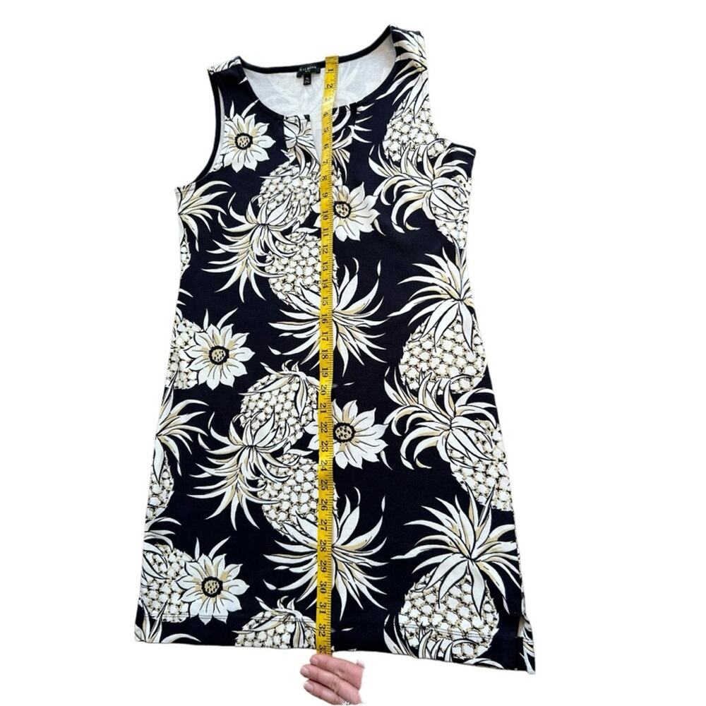 Talbot’s Split Neck Sleeveless Floral Dress - Size Medium Petite - Picture 6 of 7